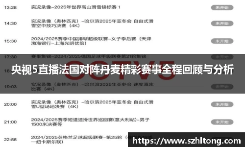 央视5直播法国对阵丹麦精彩赛事全程回顾与分析